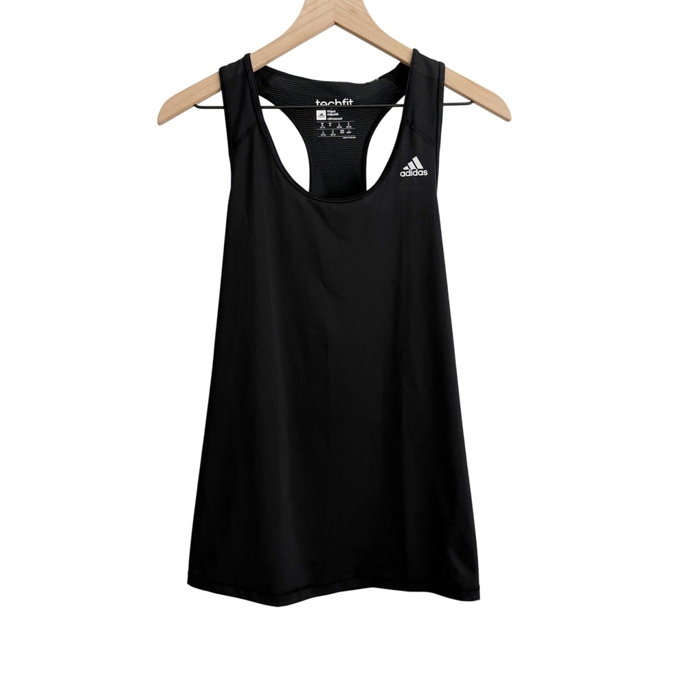 Adidas Techfit Racerback Tank Top Black Medium Activewear Athletic Athleisure